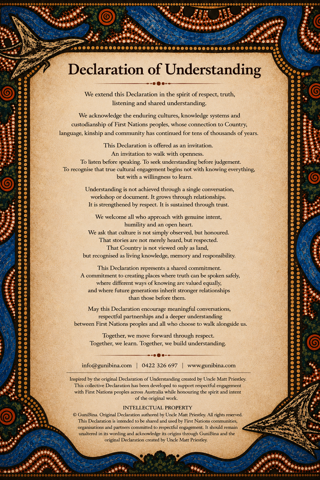 Declaration of Understanding
